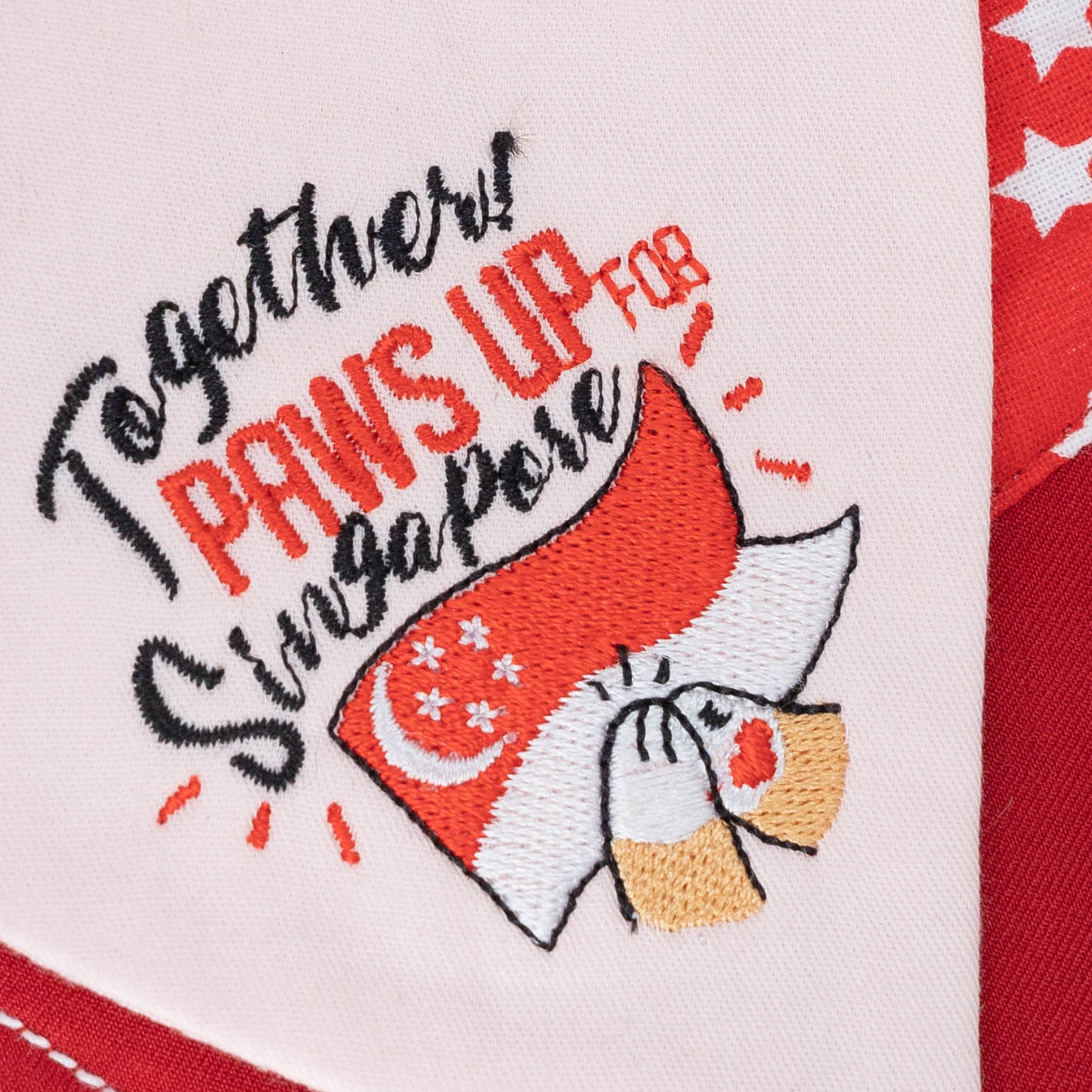 Paws Up For SG! - Shine On! Red/Pink NDP Bandana